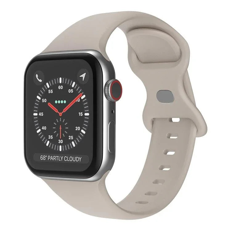 Bracelete de Relógio em Silicone com Fivela Borboleta xDfind, Para Apple Watch 46mm / 49mm / 45mm / 44mm, Para Apple Watch 42mm / 41mm / 40mm / 38mm