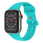 Bracelete de Relógio em Silicone com Fivela Borboleta xDfind, Para Apple Watch 46mm / 49mm / 45mm / 44mm, Para Apple Watch 42mm / 41mm / 40mm / 38mm