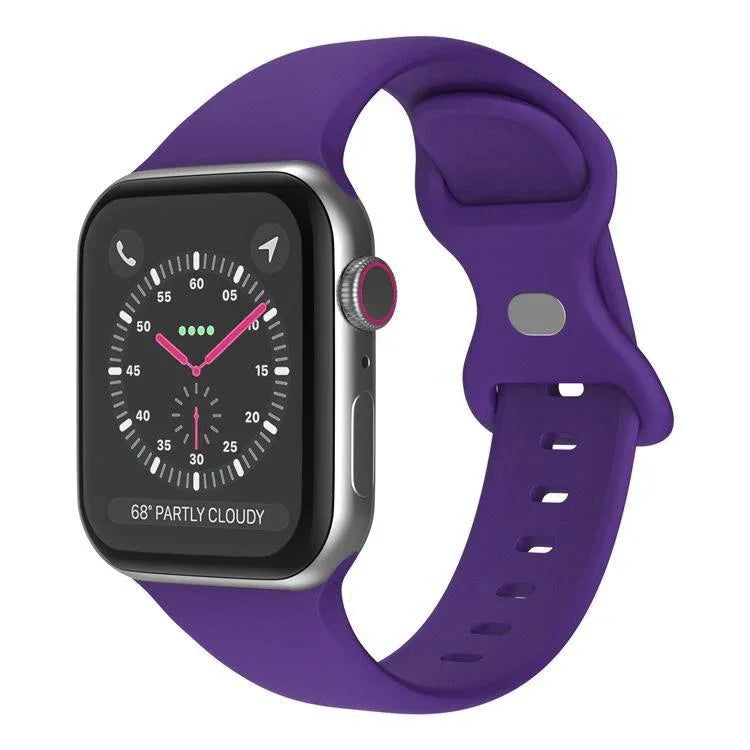 Bracelete de Relógio em Silicone com Fivela Borboleta xDfind, Para Apple Watch 46mm / 49mm / 45mm / 44mm, Para Apple Watch 42mm / 41mm / 40mm / 38mm