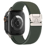 Bracelete de Relógio em Nylon com Loop e Botão de Pressão com Fivela em Titânio xDfind, Para Apple Watch 46mm / 49mm / 45mm / 44mm, Para Apple Watch 42mm / 41mm / 40mm / 38mm