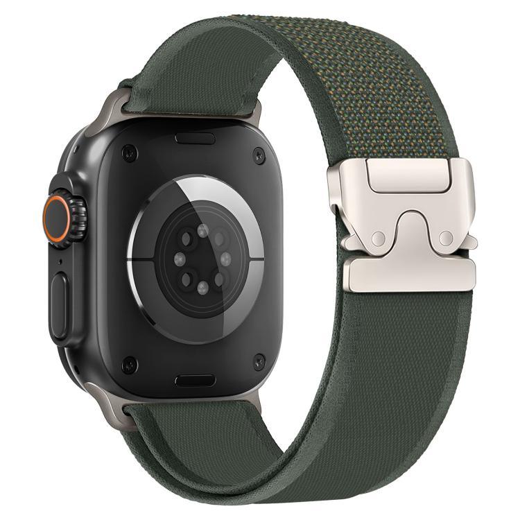 Bracelete de Relógio em Nylon com Loop e Botão de Pressão com Fivela em Titânio xDfind, Para Apple Watch 46mm / 49mm / 45mm / 44mm, Para Apple Watch 42mm / 41mm / 40mm / 38mm