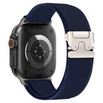 Bracelete de Relógio em Nylon com Loop e Botão de Pressão com Fivela em Titânio xDfind, Para Apple Watch 46mm / 49mm / 45mm / 44mm, Para Apple Watch 42mm / 41mm / 40mm / 38mm
