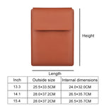 Bolsa de Transporte em Pele PU05, para Portátil de 13.3 polegadas, para Portátil de 14.1 polegadas, para Portátil de 15.4 polegadas