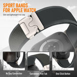 Bracelete de Relógio em Nylon com Loop e Botão de Pressão com Fivela em Titânio xDfind, Para Apple Watch 46mm / 49mm / 45mm / 44mm, Para Apple Watch 42mm / 41mm / 40mm / 38mm