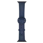 Bracelete de Relógio em Pele com Fivela Redonda xDfind, Para Apple Watch 46mm / 49mm / 45mm / 44mm, Para Apple Watch 42mm / 41mm / 40mm / 38mm