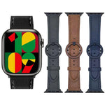 Bracelete de Relógio em Pele com Fivela Redonda xDfind, Para Apple Watch 46mm / 49mm / 45mm / 44mm, Para Apple Watch 42mm / 41mm / 40mm / 38mm