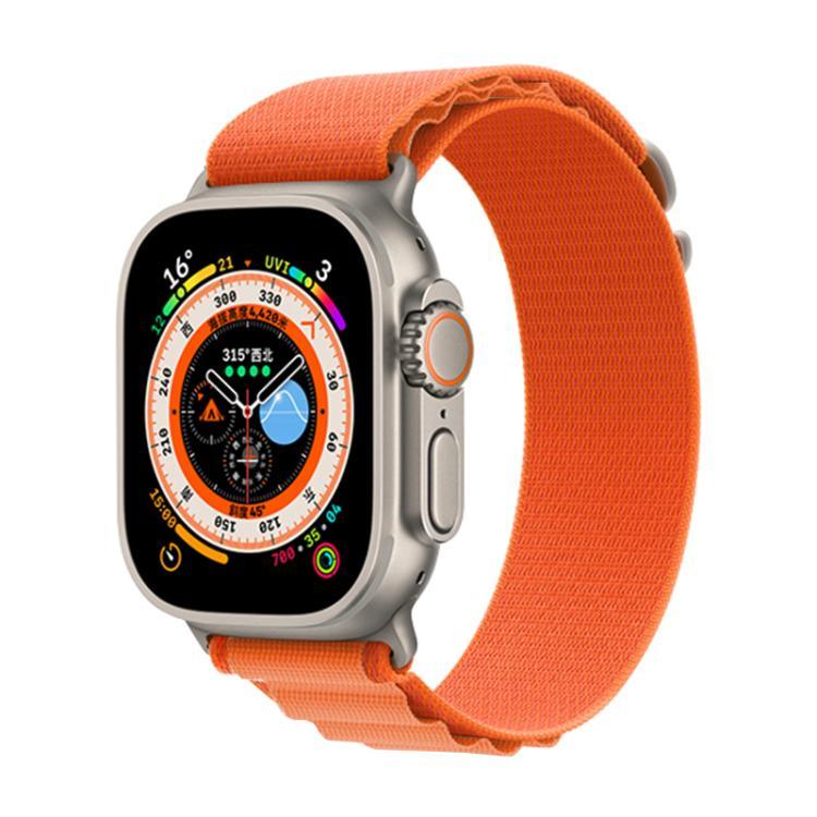 Bracelete de Relógio em Nylon com Loop Aline xDfind, Para Apple Watch 46mm / 49mm / 45mm / 44mm, Para Apple Watch 42mm / 41mm / 40mm / 38mm