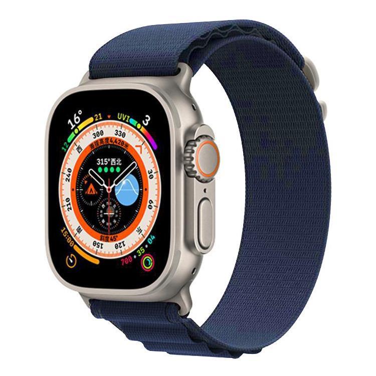 Bracelete de Relógio em Nylon com Loop Aline xDfind, Para Apple Watch 46mm / 49mm / 45mm / 44mm, Para Apple Watch 42mm / 41mm / 40mm / 38mm