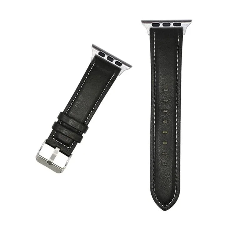 Bracelete de Relógio em Pele com Textura Crazy Horse xDfind, Para Apple Watch 46mm / 49mm / 45mm / 44mm, Para Apple Watch 42mm / 41mm / 40mm / 38mm