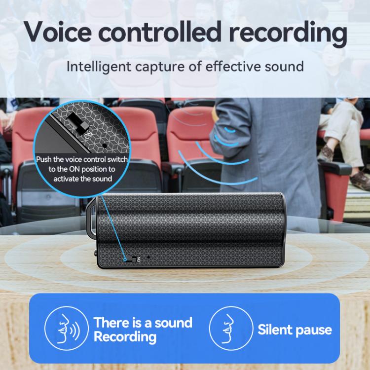 Caneta Gravadora de Voz com Redução de Ruído Magnética JNN Q70P com Ecrã OLED Suporta Controlo por APP, 8GB, 16GB, 32GB, 64GB, 128GB