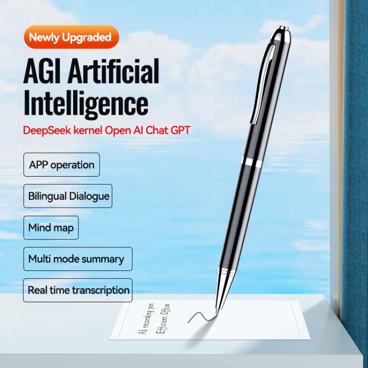 Caneta Gravadora de Voz Inteligente AI JNN Q90A Suporta Controlo por APP, 8GB, 16GB, 32GB, 64GB, 128GB