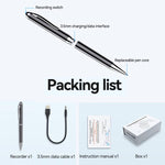 Caneta Gravadora de Voz Inteligente AI JNN Q90A Suporta Controlo por APP, 8GB, 16GB, 32GB, 64GB, 128GB