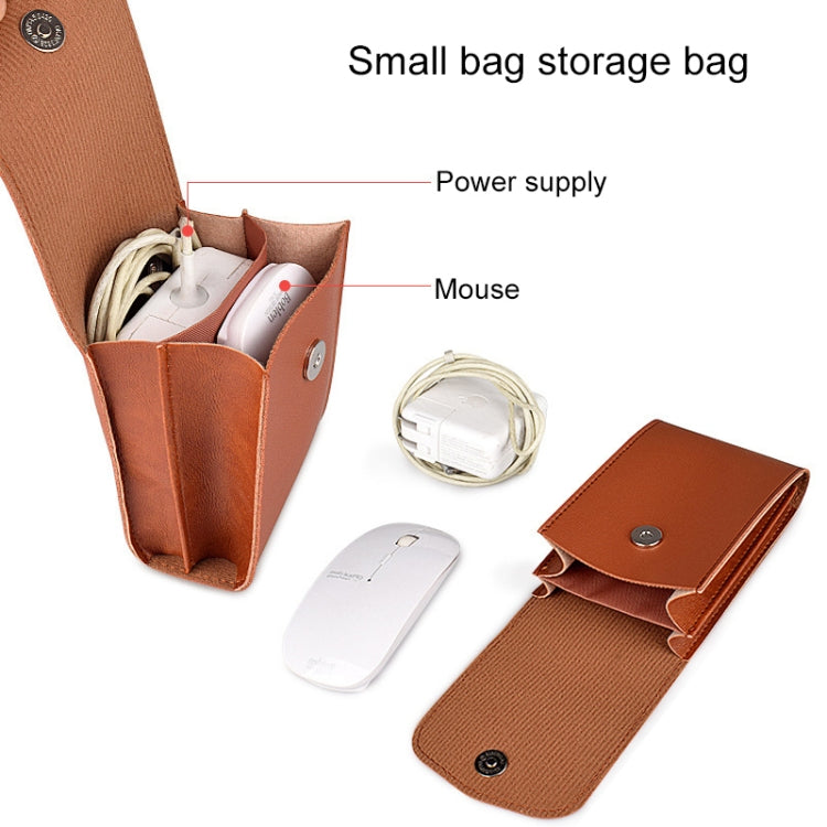 Bolsa de Transporte em Pele PU05 com Pequena Bolsa de Armazenamento, para Portátil de 13.3 polegadas, para Portátil de 14.1 polegadas, para Portátil de 15.4 polegadas