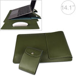 Bolsa de Transporte em Pele PU05 com Pequena Bolsa de Armazenamento, para Portátil de 13.3 polegadas, para Portátil de 14.1 polegadas, para Portátil de 15.4 polegadas