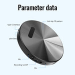 Gravador Inteligente Portátil Magnético JNN A6 com IA Suporte a Controlo por APP, 8GB, 16GB, 32GB, 64GB, 128GB