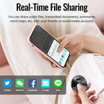 Gravador Inteligente Portátil Magnético JNN A6 com IA Suporte a Controlo por APP, 8GB, 16GB, 32GB, 64GB, 128GB