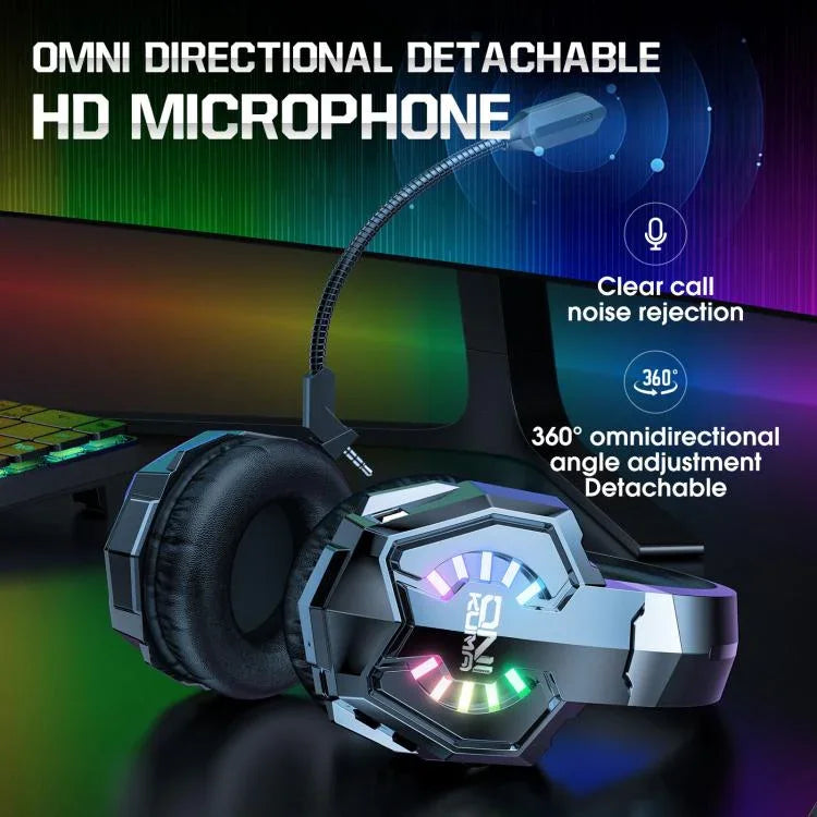 Auriculares Gaming ONIKUMA B15 com Bluetooth Tri-modo, 2.4G, Com Fios