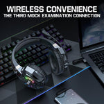 Auriculares Gaming ONIKUMA B15 com Bluetooth Tri-modo, 2.4G, Com Fios