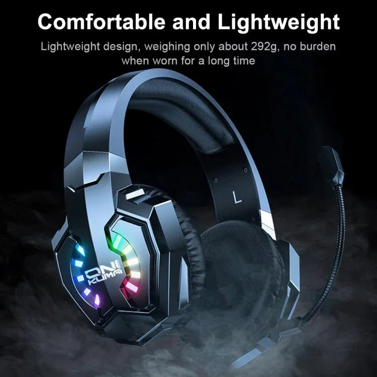 Auriculares Gaming ONIKUMA B15 com Bluetooth Tri-modo, 2.4G, Com Fios