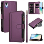 Capa de Telemóvel em Pele com Fecho Magnético, 9 Slots para Cartões e Zíper com Alça de Mão, Para iPhone 11 Pro Max, Para iPhone 11, Para iPhone 11 Pro, Para iPhone XS / X, Para iPhone XR, Para iPhone XS Max, Para iPhone 8 Plus / 7 Plus