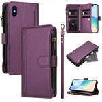 Capa de Telemóvel em Pele com Fecho Magnético, 9 Slots para Cartões e Zíper com Alça de Mão, Para iPhone 11 Pro Max, Para iPhone 11, Para iPhone 11 Pro, Para iPhone XS / X, Para iPhone XR, Para iPhone XS Max, Para iPhone 8 Plus / 7 Plus