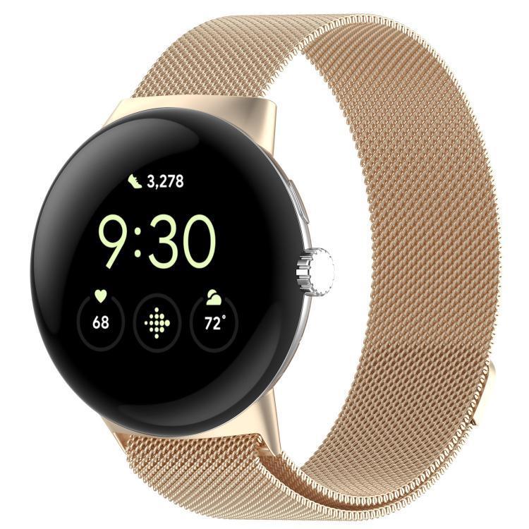 Pulseira Magnética de Metal Milanesa xDfind, Para Google Pixel Watch 4 / Watch 3 45mm, Para Google Pixel Watch 4 / 3 / 2 / 1 41mm