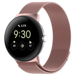 Pulseira Magnética de Metal Milanesa xDfind, Para Google Pixel Watch 4 / Watch 3 45mm, Para Google Pixel Watch 4 / 3 / 2 / 1 41mm