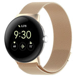 Pulseira Magnética de Metal Milanesa xDfind, Para Google Pixel Watch 4 / Watch 3 45mm, Para Google Pixel Watch 4 / 3 / 2 / 1 41mm