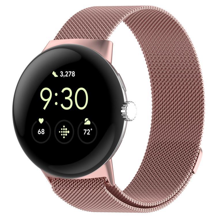Pulseira Magnética de Metal Milanesa xDfind, Para Google Pixel Watch 4 / Watch 3 45mm, Para Google Pixel Watch 4 / 3 / 2 / 1 41mm