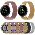 Pulseira Magnética de Metal Milanesa xDfind, Para Google Pixel Watch 4 / Watch 3 45mm, Para Google Pixel Watch 4 / 3 / 2 / 1 41mm