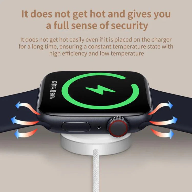 Carregador Sem Fios Magnético para Apple Watch Série xDfind com Caixa em Liga de Alumínio, Tipo-C, USB-A