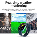 Relógio inteligente com ecrã TFT de 1,54 polegadas, impermeável IP67, tira de silicone desportiva para negócios, Suporta monitorização do sono / monitorização da frequência cardíaca / monitorização da pressão arterial, tira de silicone