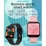 Relógio inteligente com ecrã TFT de 1,54 polegadas, impermeável IP67, tira de silicone desportiva para negócios, Suporta monitorização do sono / monitorização da frequência cardíaca / monitorização da pressão arterial, tira de silicone