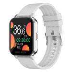 Relógio inteligente com ecrã TFT de 1,54 polegadas, impermeável IP67, tira de silicone desportiva para negócios, Suporta monitorização do sono / monitorização da frequência cardíaca / monitorização da pressão arterial, tira de silicone