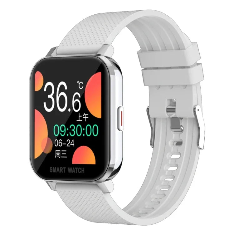 Relógio inteligente com ecrã TFT de 1,54 polegadas, impermeável IP67, tira de silicone desportiva para negócios, Suporta monitorização do sono / monitorização da frequência cardíaca / monitorização da pressão arterial, tira de silicone