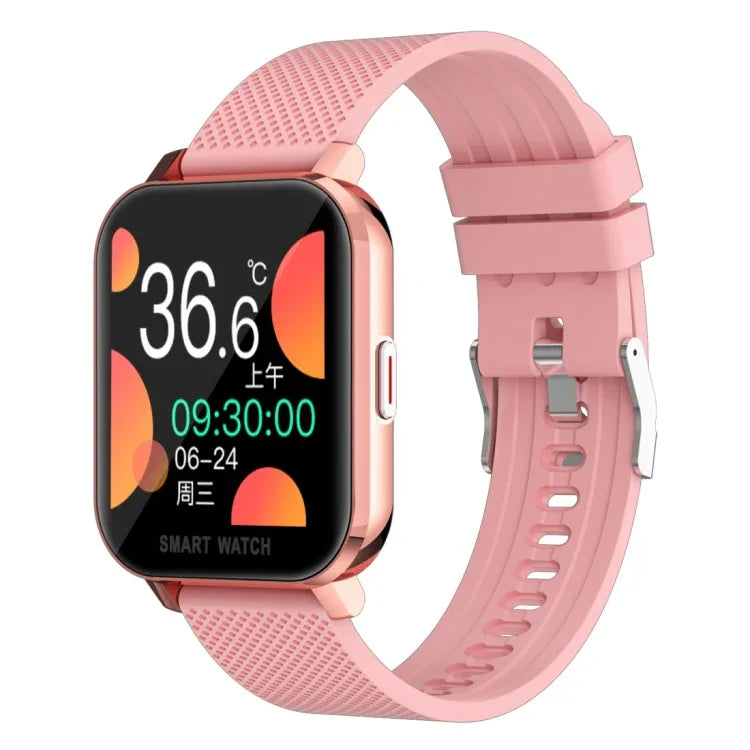 Relógio inteligente com ecrã TFT de 1,54 polegadas, impermeável IP67, tira de silicone desportiva para negócios, Suporta monitorização do sono / monitorização da frequência cardíaca / monitorização da pressão arterial, tira de silicone