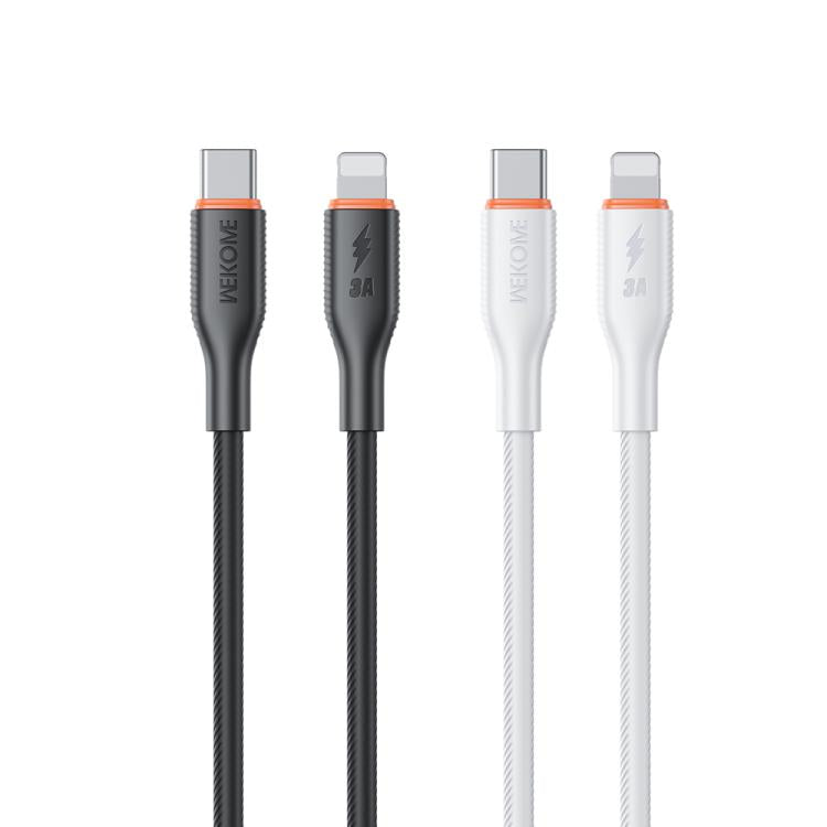 WK WDC-92 PD27W Cabo de Dados de Silicone Type-C para 8 Pinos, Comprimento: 1,2m, WDC-92