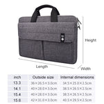 Bolsa de Transporte Tipo Pasta ST08 sem Alça de Ombro, para Portátil de 13.3 polegadas, para Portátil de 14.1 polegadas, para Portátil de 15.4 polegadas, para Portátil de 15.6 polegadas