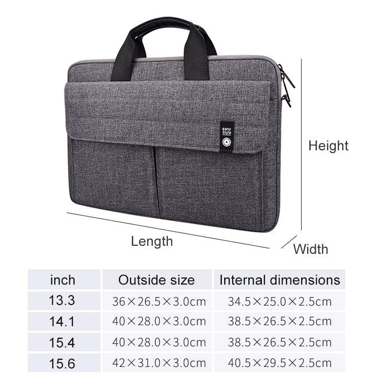 Bolsa de Transporte Tipo Pasta ST08 sem Alça de Ombro, para Portátil de 13.3 polegadas, para Portátil de 14.1 polegadas, para Portátil de 15.4 polegadas, para Portátil de 15.6 polegadas