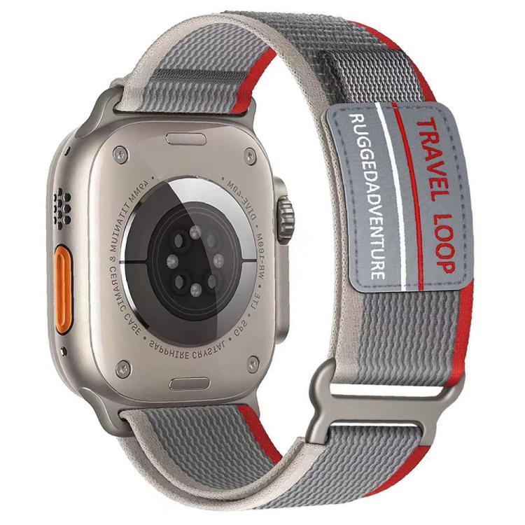 Correia de Relógio em Nylon Trançado com Fivela Metálica de Dupla Secção xDfind, Para Apple Watch 46mm / 49mm / 45mm / 44mm, Para Apple Watch 42mm / 41mm / 40mm / 38mm