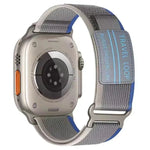 Correia de Relógio em Nylon Trançado com Fivela Metálica de Dupla Secção xDfind, Para Apple Watch 46mm / 49mm / 45mm / 44mm, Para Apple Watch 42mm / 41mm / 40mm / 38mm