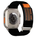 Correia de Relógio em Nylon Trançado com Fivela Metálica de Dupla Secção xDfind, Para Apple Watch 46mm / 49mm / 45mm / 44mm, Para Apple Watch 42mm / 41mm / 40mm / 38mm