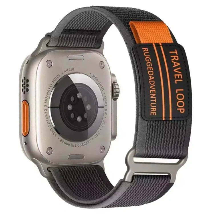 Correia de Relógio em Nylon Trançado com Fivela Metálica de Dupla Secção xDfind, Para Apple Watch 46mm / 49mm / 45mm / 44mm, Para Apple Watch 42mm / 41mm / 40mm / 38mm