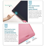 Tablet de Escrita LCD 16 polegadas Recarregável para Desenho Infantil, Escrita Cor-de-Rosa / Verde, Escrita Preto / Verde, Escrita Azul / Verde, Escrita Cor-de-Rosa / Cor, Escrita Preto / Cor, Escrita Azul / Cor