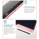 Tablet de Escrita LCD 16 polegadas Recarregável para Desenho Infantil, Escrita Cor-de-Rosa / Verde, Escrita Preto / Verde, Escrita Azul / Verde, Escrita Cor-de-Rosa / Cor, Escrita Preto / Cor, Escrita Azul / Cor