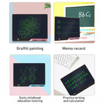 Tablet de Escrita LCD 16 polegadas Recarregável para Desenho Infantil, Escrita Cor-de-Rosa / Verde, Escrita Preto / Verde, Escrita Azul / Verde, Escrita Cor-de-Rosa / Cor, Escrita Preto / Cor, Escrita Azul / Cor