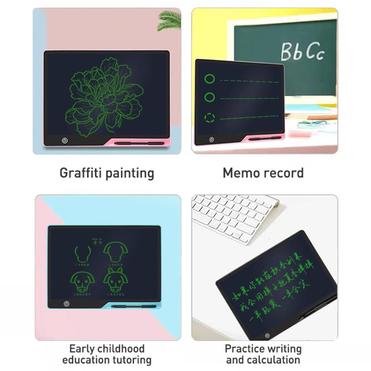 Tablet de Escrita LCD 16 polegadas Recarregável para Desenho Infantil, Escrita Cor-de-Rosa / Verde, Escrita Preto / Verde, Escrita Azul / Verde, Escrita Cor-de-Rosa / Cor, Escrita Preto / Cor, Escrita Azul / Cor