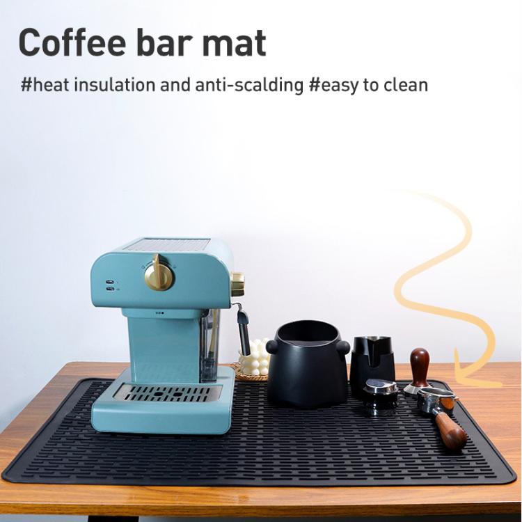 Tapete de Silicone Multiuso para Máquina de Café, Almofada Isolante Antiderrapante para Drenagem, Tamanho: 71 x 50cm