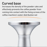 Martelo de prensagem para pó de café em aço inoxidável, pó de tecido, textura de malha 53,3mm, textura de malha 53,3mm com agulha, textura de malha 58,3mm, textura de malha 58,3mm com agulha