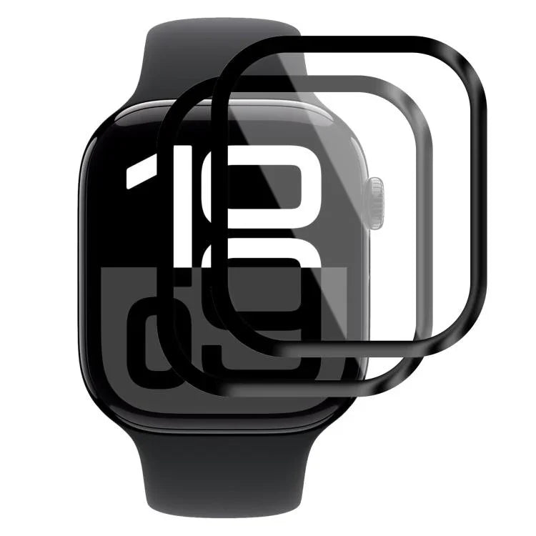 2 unidades de Película Curvada 3D em Material Composto Suave xDfind, Para Apple Watch Série 6&SE&5&4 44mm, Para Apple Watch Série 6&SE&5&4 40mm, Para Apple Watch Série 11 / 10 46mm, Para Apple Watch Ultra 3 / 2 / 1 49mm